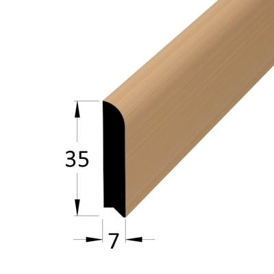 Podlahová lišta - P 3507 BK /pd