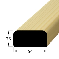 Dřevěný lavičkový profil - LA 5425 JS /180