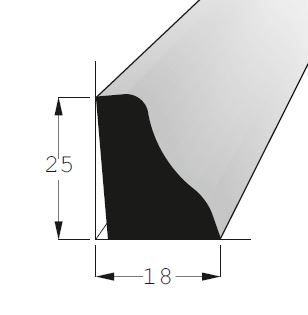 Podlahova lista P 2518