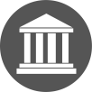 ikona zobrazující bankovní dům