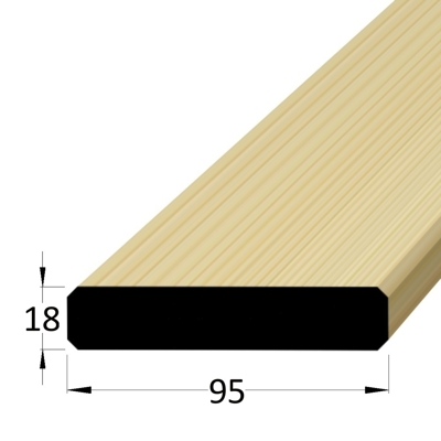 Konstrukční hranol - HF 18x95 SM /240 hoblované