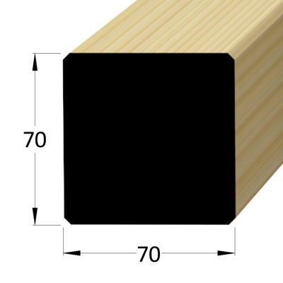 Konstrukční hranol - HF 70x70 SM /300 hoblované