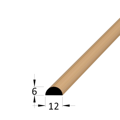 Krycí profilová lišta - KD 1206 BK /pd.- buk