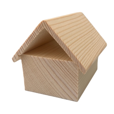 Dřevěný domeček - hračka - Domeček 2 - smrk