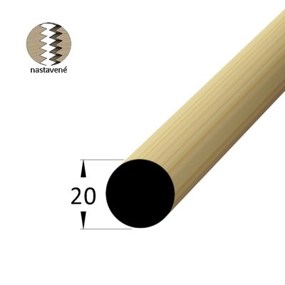 Kruhová lišta - KR 20 SM /150 nast. - smrk