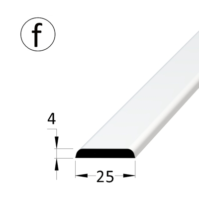 Krycí lišta - K 2504 fbílá /240