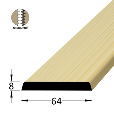 Krycí lišta - K 6408 SM /240 nast.