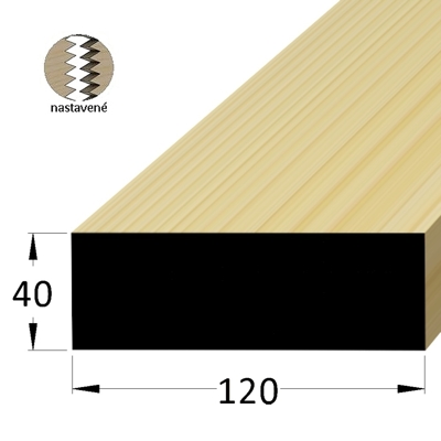 Podkladová lať - H 12040 SM /240 nast.