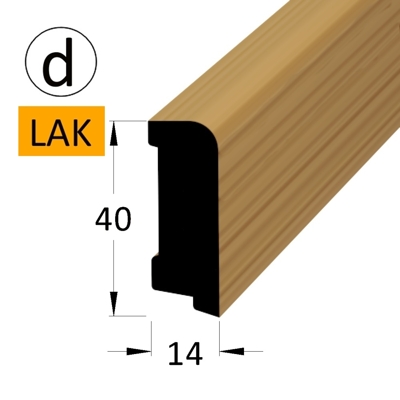 Podlahová lišta - P 4014 dDB parket-lak /240 (jádro BO)