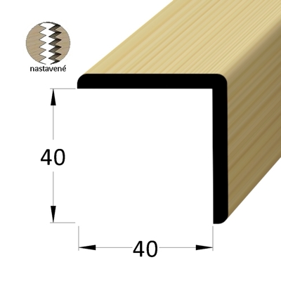 Rohová lišta - R 4040 SM /240 nast.