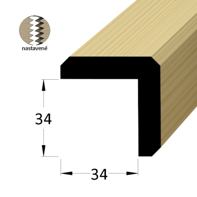 Rohová lišta - RF 3434 SM /240 nast.