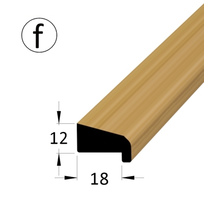 Zasklívací lišta - PD 1812 fDB /240