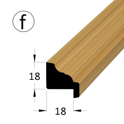 Zasklívací lišta - PD 1818E fDB /240