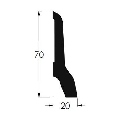 Podlahová lišta - P 7020
