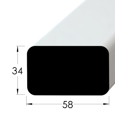 Dřevěný lavičkový profil - LA 5834 SM /160