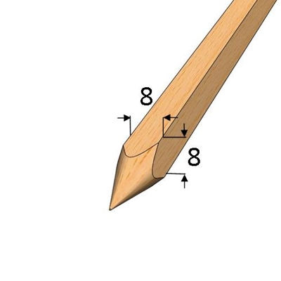 Bukový rožeň na grilování - 70 cm