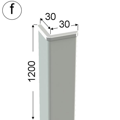 Ochranný roh - ROH 3030 fbílá /120