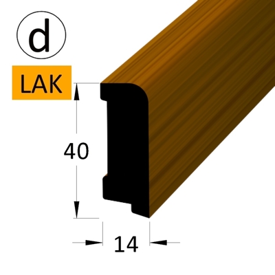 Podlahová lišta - P 4014 dOR-lak /240 (jádro BO)