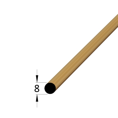 Kruhová lišta - KR 08 DB /pd - dub