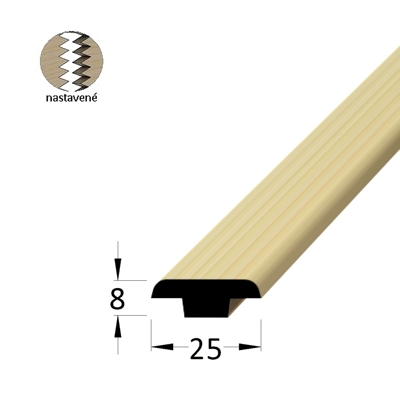 Krycí lišta - K 2508W /275 nast.