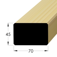 Konstrukční hranol - HF 45x70 SM /210 hoblované