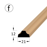 Krycí profilová lišta - KE 2112 fBK /240