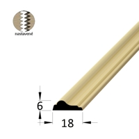 Krycí profilová lišta - KP 1806 SM /240 nast.