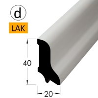 Podlahová lišta - P 4020 dBK-lak /240 (jádro BO)