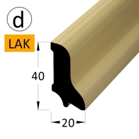 Podlahová lišta - P 4020 dJS-lak /240 (jádro BO)