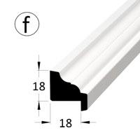 Zasklívací lišta - PD 1818E fbílá /250