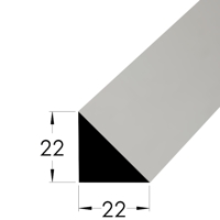 Trojúhelníková lišta - T 2222 /70 - borovice/smrk