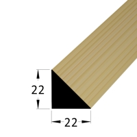 Trojúhelníková lišta - T 2222 /70 - borovice/smrk