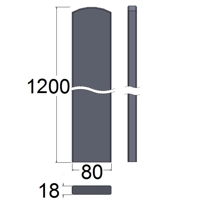 Plotovka oblá 18x80 BO /120