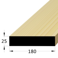 Prkno hobl. BO 25x180 x 2000