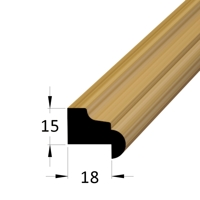 Zasklívací lišta - PD 1817G DB /pd