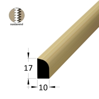 Rohová vnitřní lišta - RV 1710 SM /200 nast.
