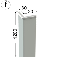 Ochranný roh - ROH 3030 fbílá /120