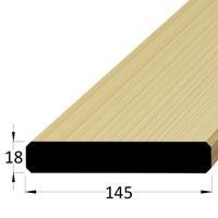 Konstrukční hranol - HF 18x145 SM /240 hoblované