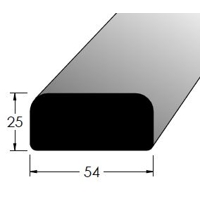 Dřevěný lavičkový profil - LA 5425 JS /140
