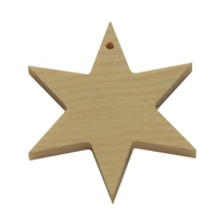 Dřevěná vánoční ozdoba-hvězda