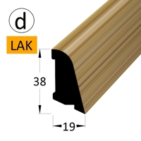 Podlahová lišta - P 3819 dDB parket-olej /240 (jádro BO)