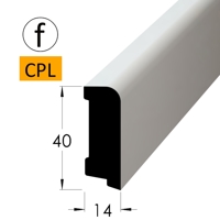 Podlahová lišta - P 4014 fbílá CPL /240 (jádro BO)