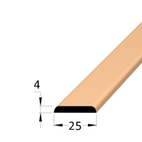 Krycí lišta - K 2504 RAL1034 /240 (oranžová)