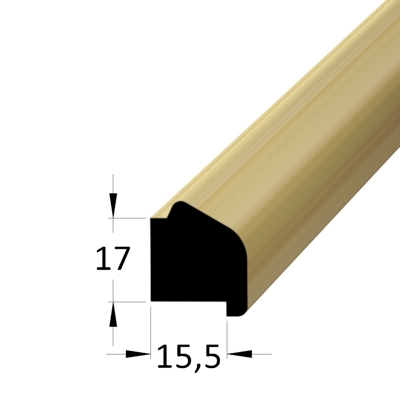 Zasklívací lišta - EUZ 2024 /pd - smrk