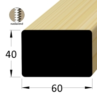 Hranolek s rádiusem - HR 6040 SM /200 nast.