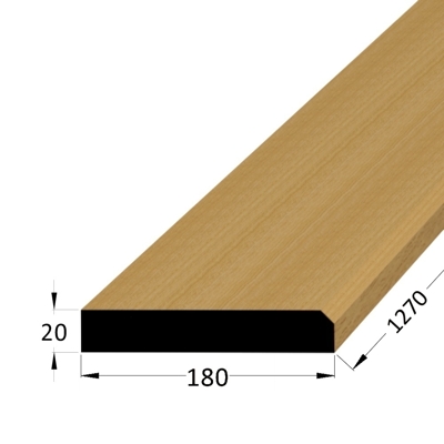Práh DB 1250x180 - dub