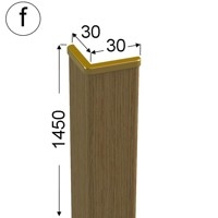 Ochranný roh - ROH 3030 fDB flex /145 - fólie dub