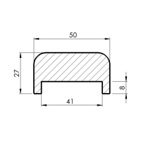 M 5027D smrk /250 nast. (drážka 41 mm)
