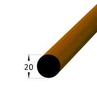 Kruhová lišta - KR 20 OR /140 - Ořech
